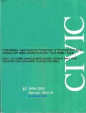 Руководство по эксплуатации, техническому обслуживанию и ремонту Honda Civic 1996-2000 г.в.