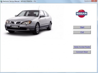 Электронное руководство по ремонту и техническому обслуживанию Nissan Primera P11