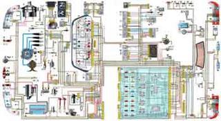 Электрическая схема автомобиля ГАЗ 3110 (406 двигатель)