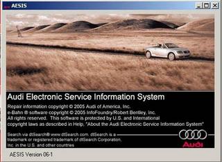 Audi Electronic Service Information System Version 06-1 (AESIS 2005)