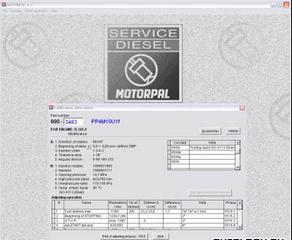 MOTORPAL CALIBRATION DATA CHARTS - Регулировочные параметры ТНВД фирмы MOTORPAL