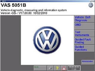 VAS 5051B/52/52А/6150 v.17 Rus. - Обновление для дилерских диагностических приборов концерна VAG