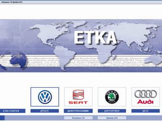 ETKA ( V.7.2.V5 ) ENG + RUS 2010 - Электронный каталог VW, SEAT, SKODA, AUDI.