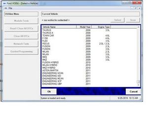 FORD VODU - Программа по диагностике автомобилей Ford