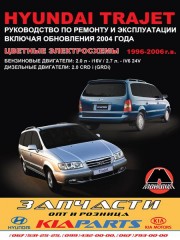 Руководство по ремонту и эксплуатации Hyundai Trajet. Модели с 1996 по 2006 год